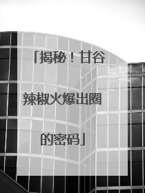 揭秘！甘谷辣椒火爆出圈的密码